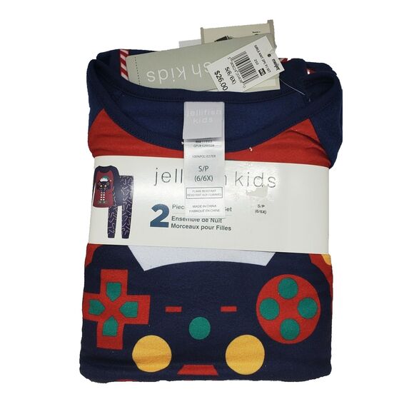 Jellyfish kids 2 Piece Girls Sleep Set Size S (6)   Brand new - Picture 2 of 7